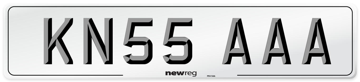 KN55 AAA Number Plate from New Reg